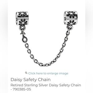 Retired Sterling Silver Daisy Safety Chain - 790385-05